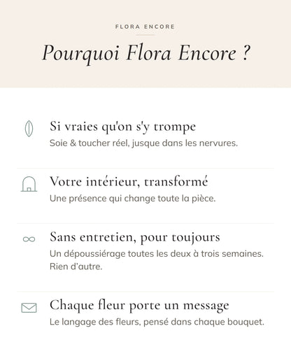 Pourquoi Flora Encore — nos quatre engagements